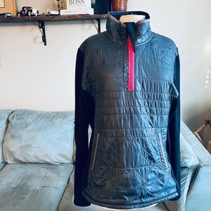 Lole XL Black, Grey, with Pink Accent Zipup sweater